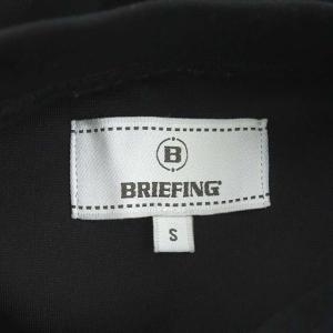 BRIEFING ゴルフ フロント&バッグロゴ プルオーバー トレーナー カットソー 長袖 クルーネック S ブラック