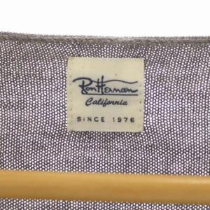 Ron Herman Herb Dye Wool V Neck Cardigan ウール Vネック カーディガン 長袖 S グレージュ