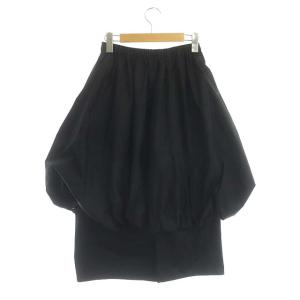 ENFOLD 22AW LAYERED BALLOON SKIRT スカート フェイクレイヤード 36 ブラック