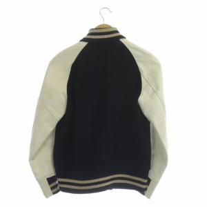 JUNYA WATANABE MAN COMMEdesGARCONS AD2011 スタジャン レザー切替 S ネイビー