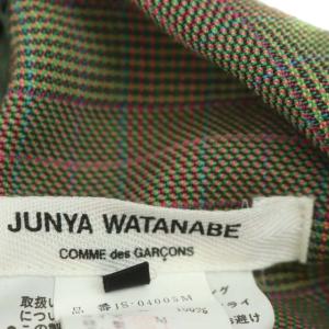 JUNYA WATANABE AD1997 ウール チェックプリーツ ロングスカート M マルチカラー