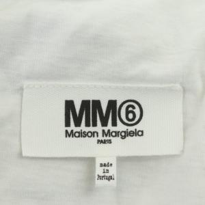 Martin Margiela 6 MM6 ランジェリープリントTシャツ カットソー 半袖 L 白 グレー ホワイト S52GC0054