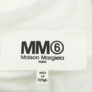 Martin Margiela 6 MM6 カットアウトビッグTシャツ カットソー 半袖 S 白 ホワイト S32GC0432