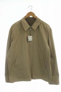 dunhill ジャケット ブルゾン リバーシブル ジップアップ チェック柄 M ベージュ 茶 ブラウン