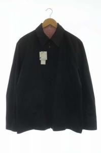 dunhill ジャケット リバーシブル ジップアップ シアサッカー ストライプ M 黒 赤 白 ブラック レッド ホワイト