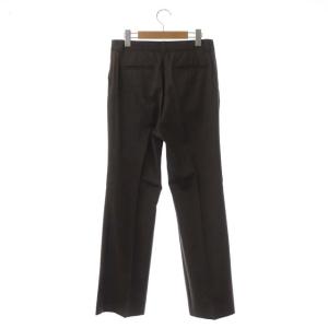 EVERYDAY I LIKE 20AW FLARE フレアパンツ センタープレス ジッパーフライ 36 ダークブラウン