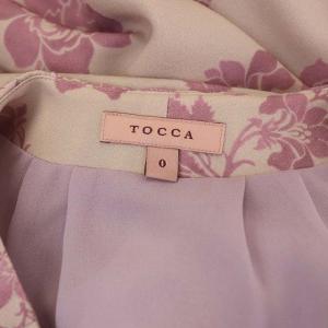 TOCCA 20AW CHRISTMASROSE ロングドレス ワンピース 長袖 Vネック 花柄 マルチカラー