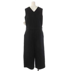 DRESSTERIOR オールインワン コンビネゾン ワイド タック ノースリーブ 38 ブラック