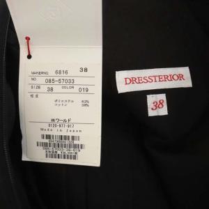 DRESSTERIOR オールインワン コンビネゾン ワイド タック ノースリーブ 38 ブラック