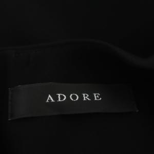ADORE ノースリーブワンピース ロング フレア クルーネック 38 ブラック