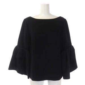 ADORE セットアップ ボリュームスリーブトップス カットソー 長袖 タイトスカート ミモレ丈 ウール ブラック