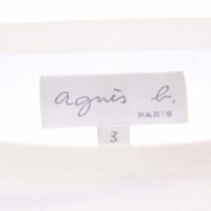 agnes b. ボートネックカットソー Tシャツ 七分袖 3 白 ホワイト