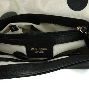 kate spade new york ショルダーバッグ リボン レザー ブラック PXRU2244