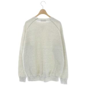 Drawer 近年モデル コットンカシミヤ裏毛クルーネックプルオーバー スウェット トレーナー 長袖 2 アイスグレー