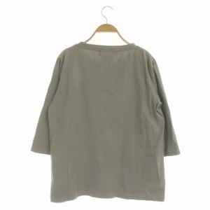 REMI RELIEF ポケツキ七分Tシャツ カットソー F グレージュ