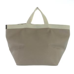 Hervé Chapelier リュクス 舟型 ハンドバッグ L コーテッドキャンバス ベージュ