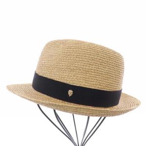 HELEN KAMINSKI ストローハット 麦わら帽子 リボン ONESIZE ベージュ