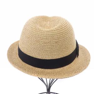 HELEN KAMINSKI ストローハット 麦わら帽子 リボン ONESIZE ベージュ