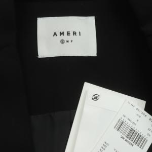 Ameri VINTAGE 22SS FADE COLLAR DAMAGE VEST ベスト ジレ ロング ノースリーブ 1B カットオフ S 黒 ブラック