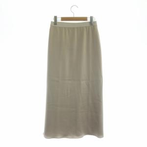 Theory 20AW FLAT SATEEN MAXI SLIP SKIRT マキシスカート ロング フレア サテン P ベージュ