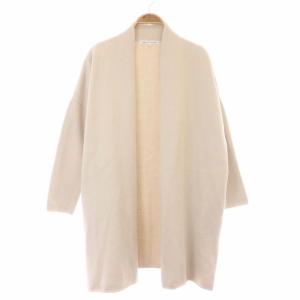 vingt-trois 21SS コットンダブルフェイス ロング カーディガン 長袖 32 ベージュ