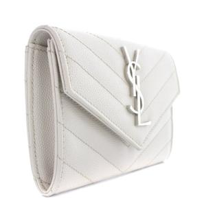 SAINT LAURENT PARIS カードケース ロゴ オフホワイト