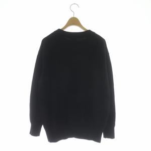 Spick&Span 21AW ESSENCEロゴニット セーター 長袖 ブラック