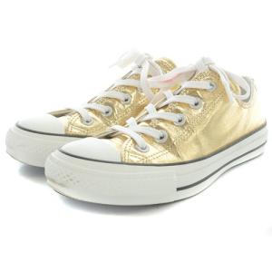 CONVERSE オールスター 100 シャイニーメタリック ロー ALL STAR 100 SHINYMETALLIC OX GOLD スニーカー
