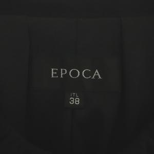 EPOCA ギャザーデザインジップアップジャケット ブルゾン ITL38 黒 ブラック