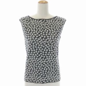 EPOCA セットアップ バタフライジャガード カットソー ノースリーブ フレアスカート ミモレ丈 ブラック