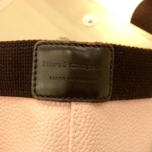 Hervé Chapelier リュクス 舟型 トートバッグ M レザー ピンク ブラウン