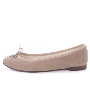 Repetto CENDRILLON バレエシューズ リボン 38 グレージュ