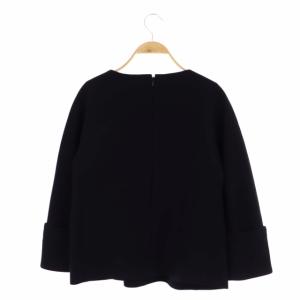 ADORE ロールアップ 七分袖 トップス カットソー プルオーバー 38 ブラック