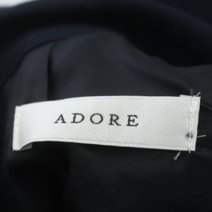 ADORE 20SS ドライタッチジョーゼットワンピース 38 紺