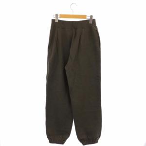 AMERICANA ジョガーパンツ スウェット イージー ロゴ プリント 裏起毛 カーキ