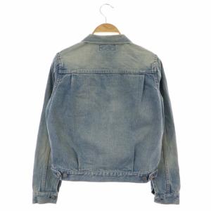 AMERICANA デニムジャケット Gジャン ジージャン ダメージ加工 USED加工 ライトブルー