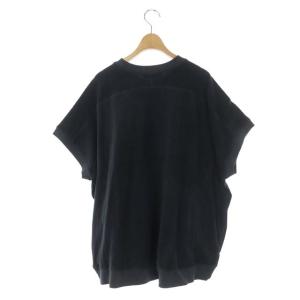 AMERICANA フレンチスリーブプルオーバー カットソー パイル地 チャコールグレー