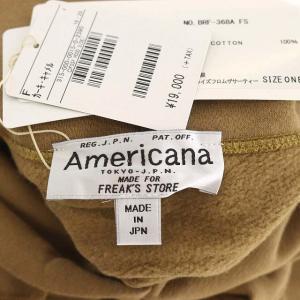 AMERICANA FREAKS STORE別注 サイドジップフードスウェットワンピース ロング フード 長袖 裏起毛 F キャメル