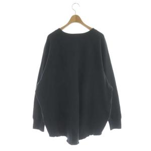 AMERICANA カットオフサイドジップクルーネックスウェット トレーナー プルオーバー ネイビー