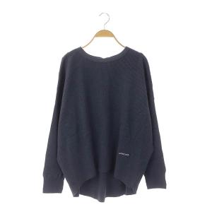 カットソー 長袖 プルオーバー オールドリブ バックヘンリー クルーネック ONE グレー