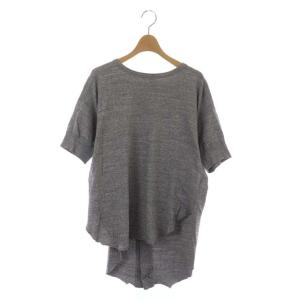 バックヘンリープルオーバー カットソー クルーネック 半袖 F グレー