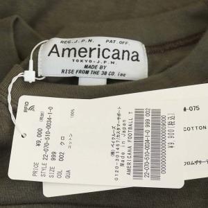 AMERICANA 22SS Deuxieme Classe別注 FOOTBALL フットボール Tシャツ カットソー プリント クルーネック