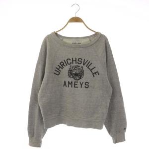 ロゴ スウェット プルオーバー トレーナー 長袖 グレー