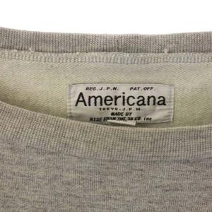 AMERICANA ロゴ スウェット プルオーバー トレーナー 長袖 グレー