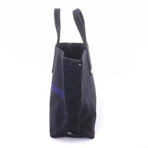 AMERICANA トートバッグ ハンドバッグ ロゴ キャンバス ブラック