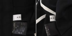 ADORE 21SS パイピングボトム ワイドパンツ イージー 38 ブラック