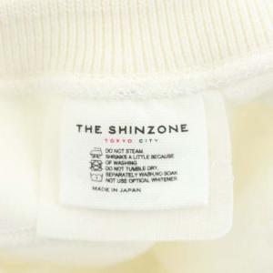 Shinzone ミリタリープルオーバー カットソー スウェット 長袖 F ホワイト