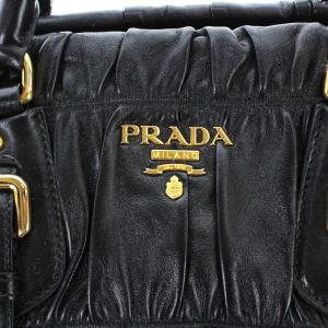 PRADA マテラッセ ショルダーバッグ 2way レザー 黒