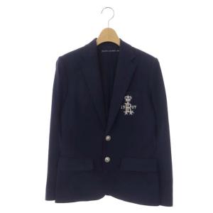 ワンペン エンブロイダリー 2B テーラード ジャケット 総裏地 4 ネイビー