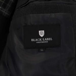 BLACK LABEL CRESTBRIDGE テーラードジャケット チェック背抜き 2B LL ダークグレー